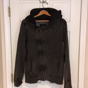 Men’s Allsaints asymmetrical hoodie